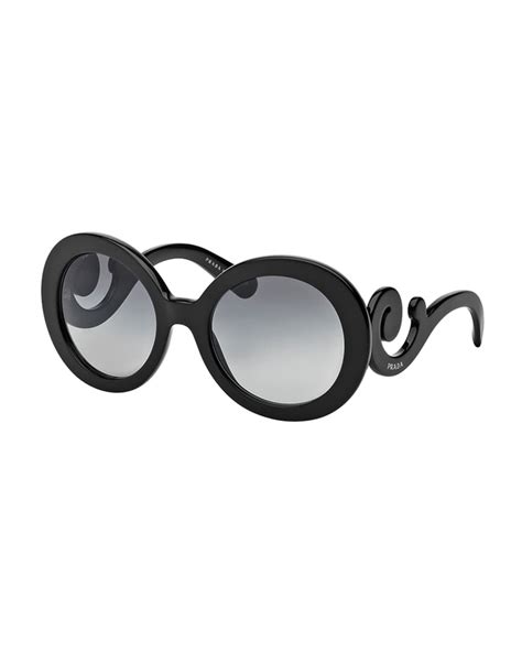 prada round scroll sunglasses|Prada unisex sunglasses.